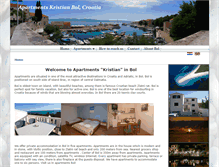 Tablet Screenshot of apartmani-kristian.com